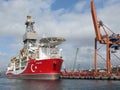 Turkey - Istanbul - Ultra Deep-Water Drillship Kanuni up close